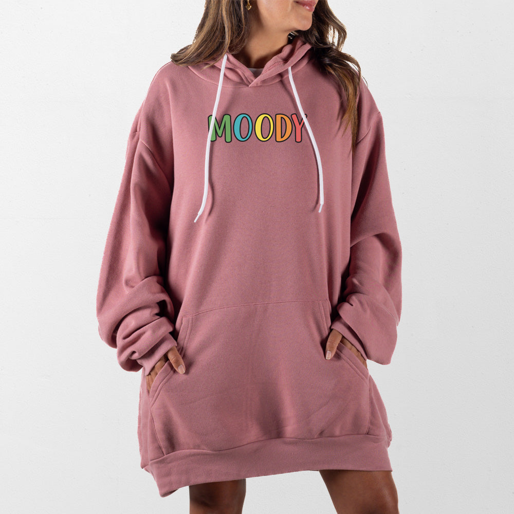 Mauve Moody Giant Hoodie