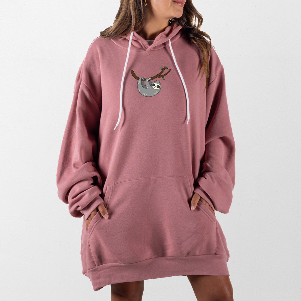 Mauve Sloth Giant Hoodie