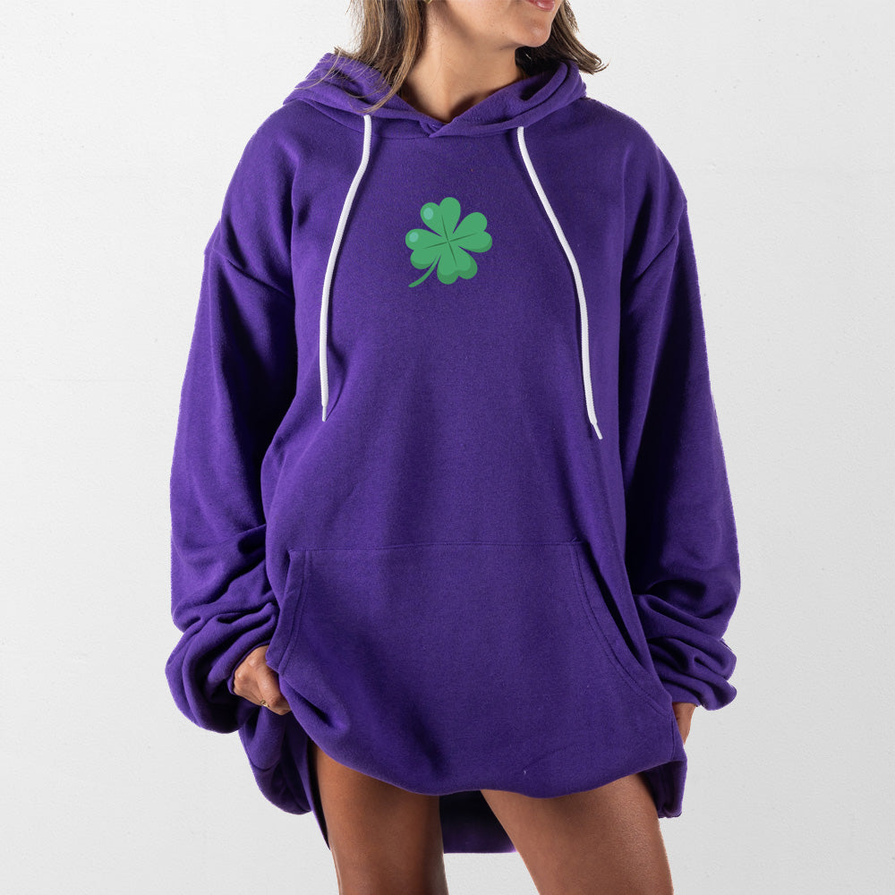 Purple 4 Leaf Clover Giant Hoodie