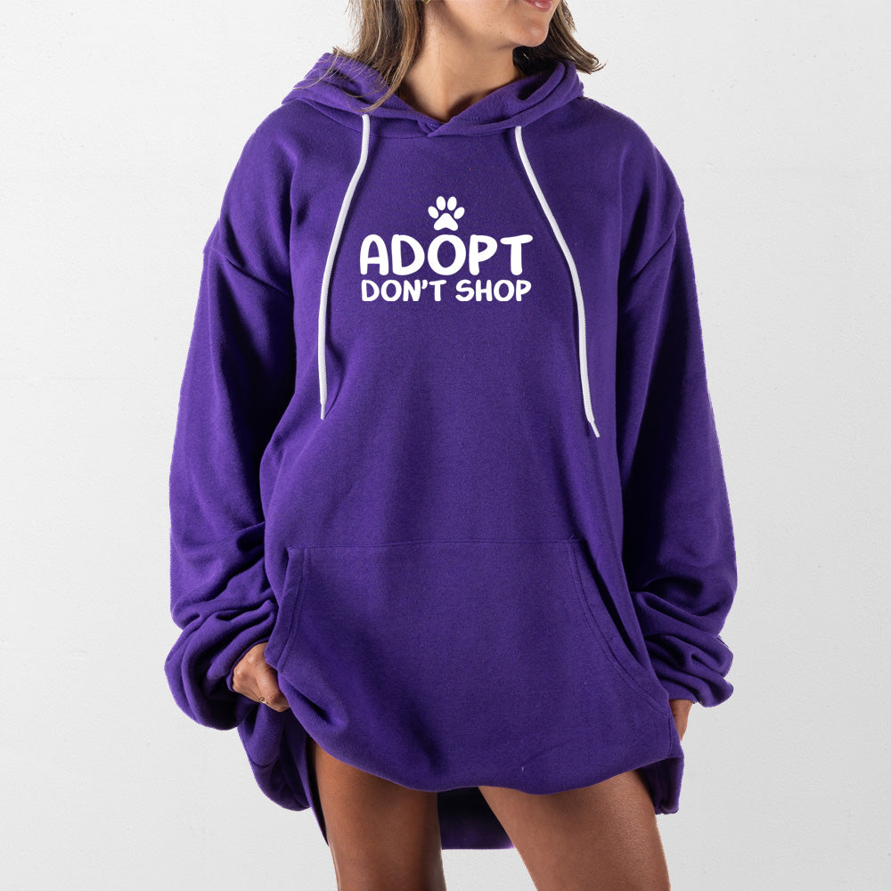 Purple Adopt Dont Shop Giant Hoodie