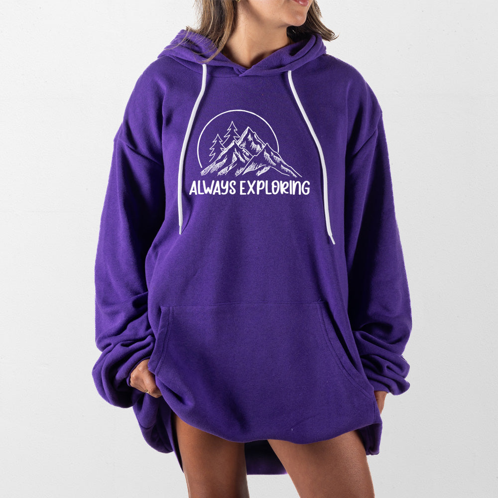 Purple Always Exploring Giant Hoodie