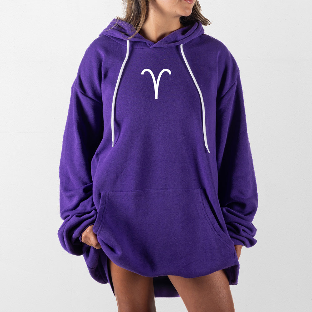 Purple Aries Giant Hoodie