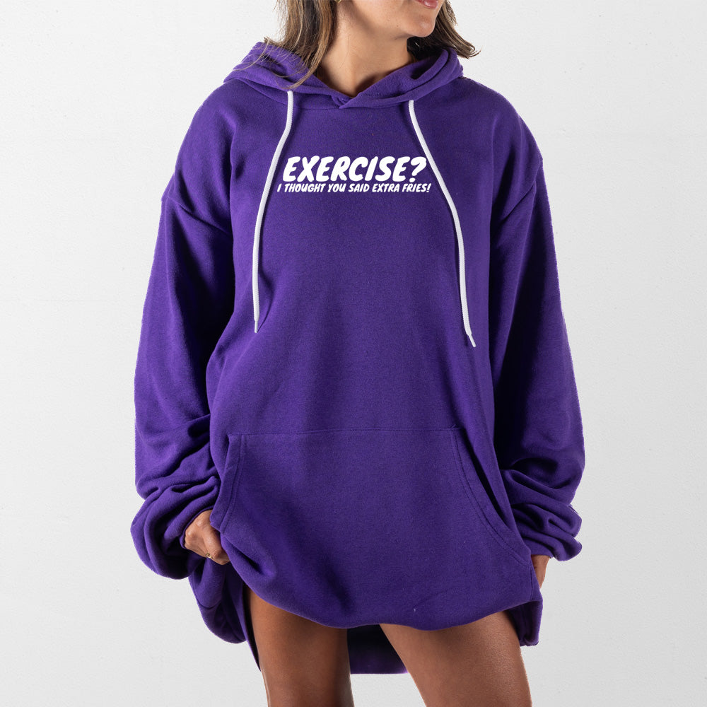 Purple Exercise Giant Hoodie