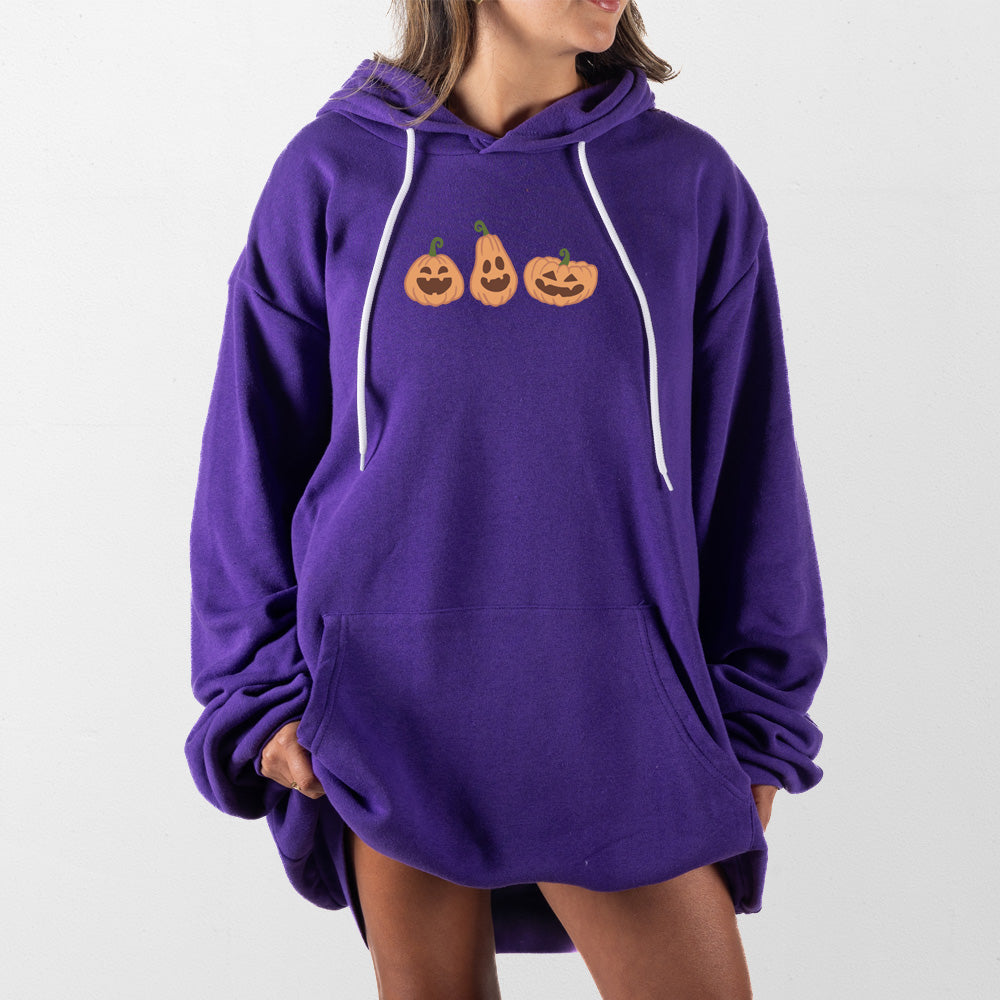 Purple Jack O Lanterns Giant Hoodie