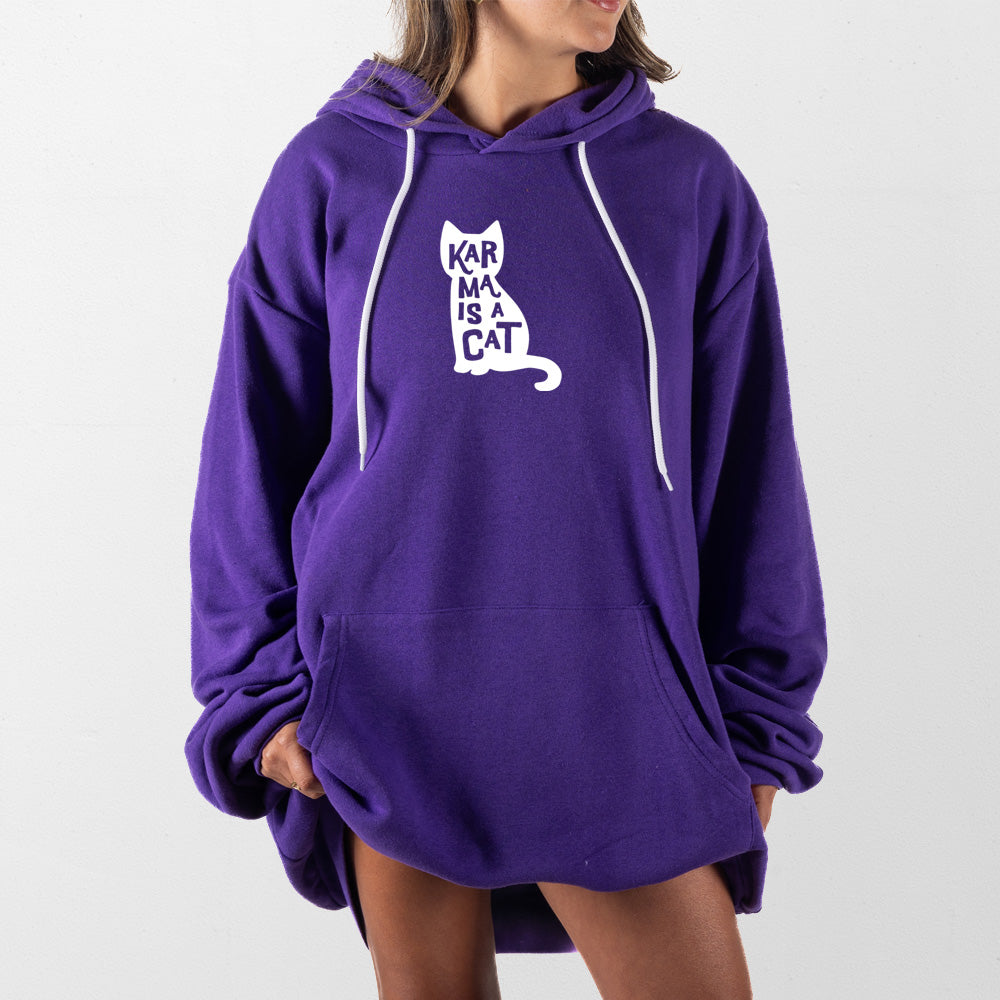 Purple Karma is a Cat Giant Hoodie