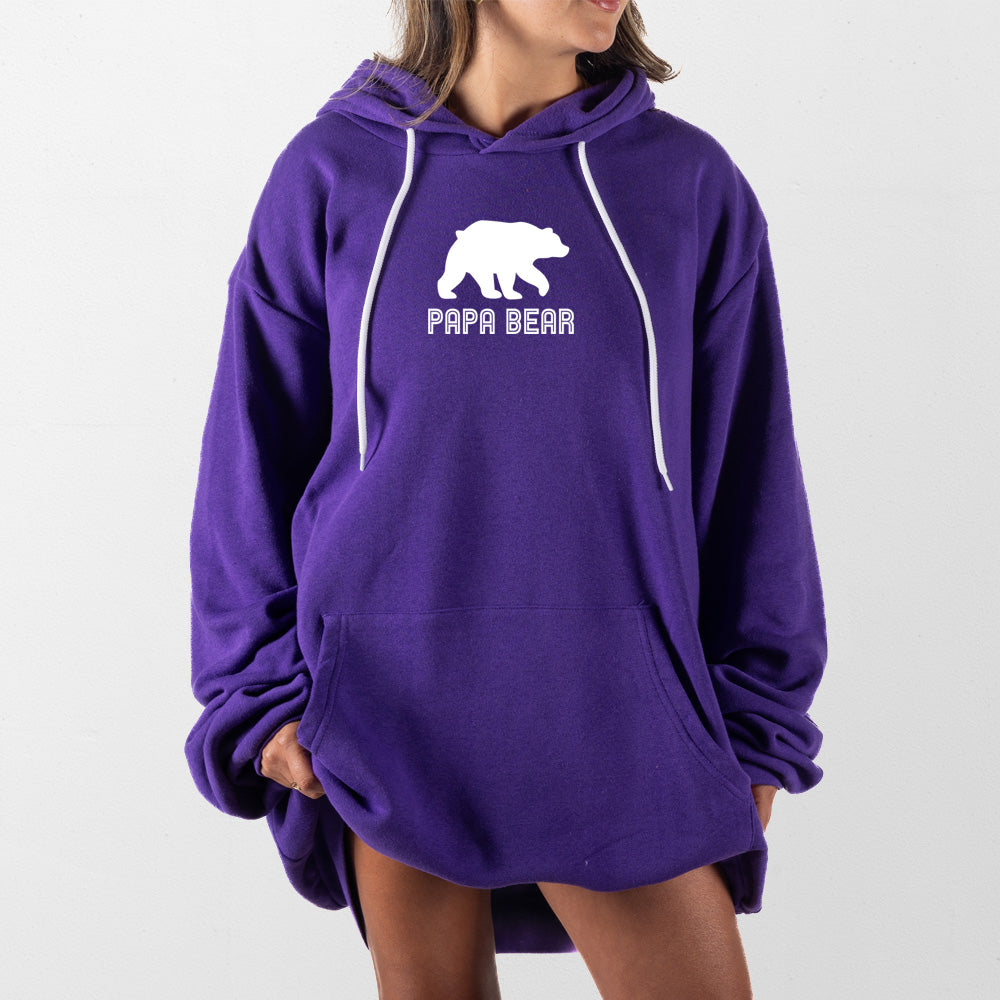 Purple Papa Bear Giant Hoodie