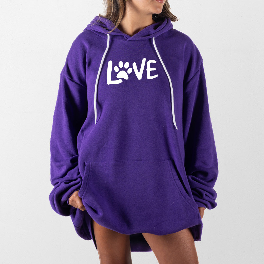 Purple Puppy Love Giant Hoodie