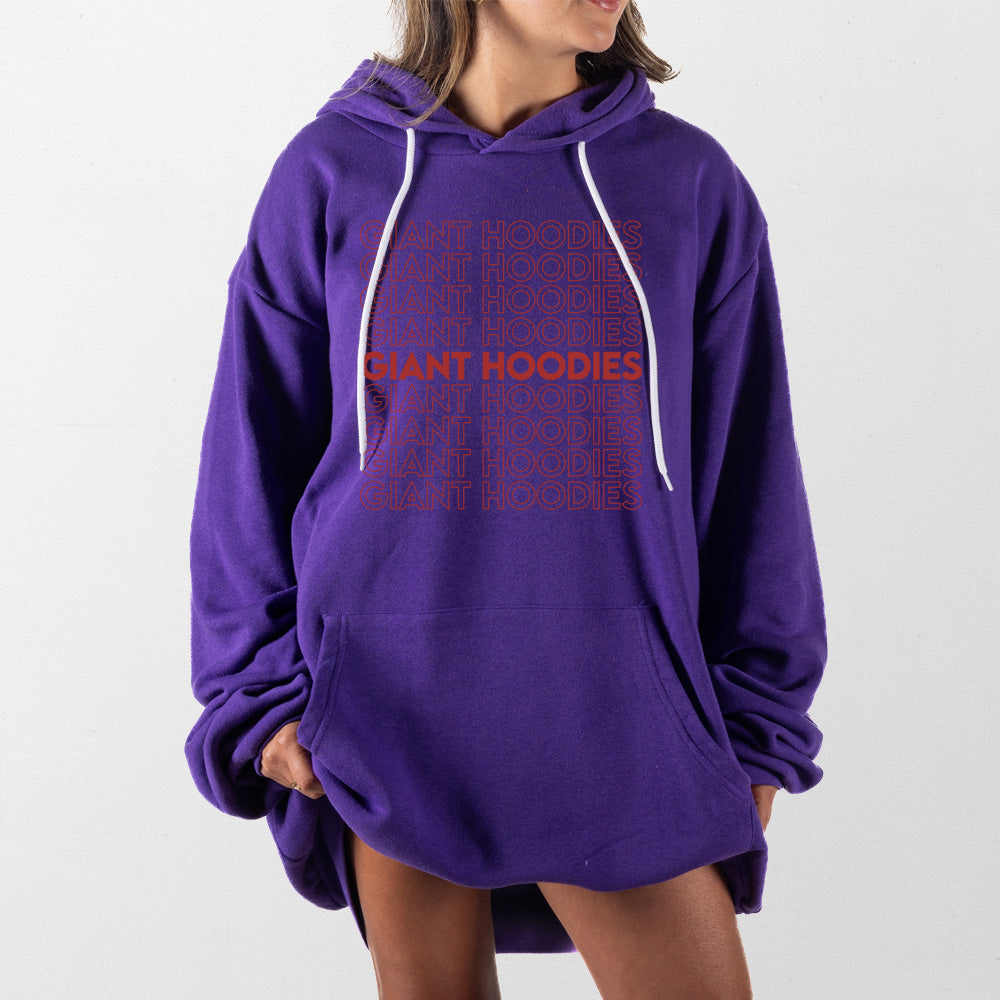 Purple Thank You Bag Giant Hoodie