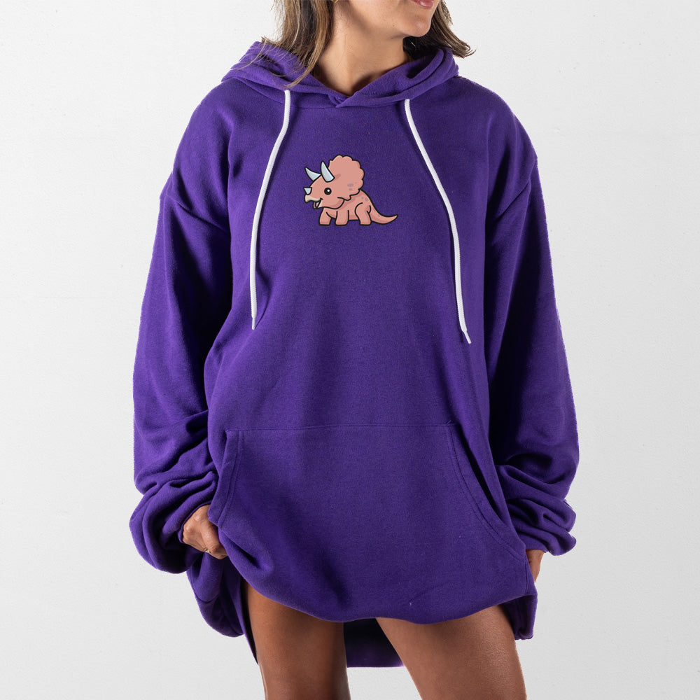 Purple Triceratops Giant Hoodie