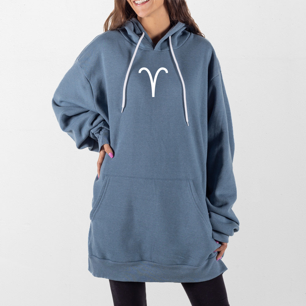 Slate Blue Aries Giant Hoodie