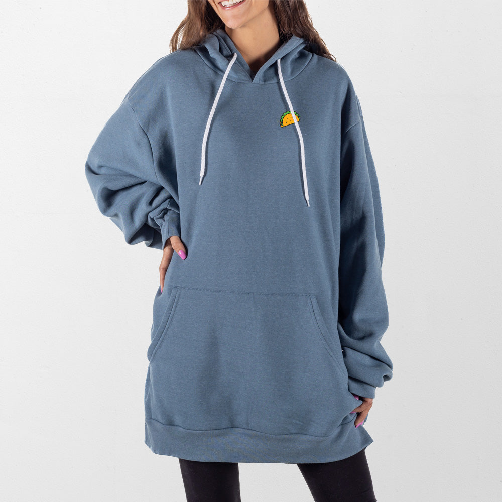 Slate Blue Taco Pocket Giant Hoodie