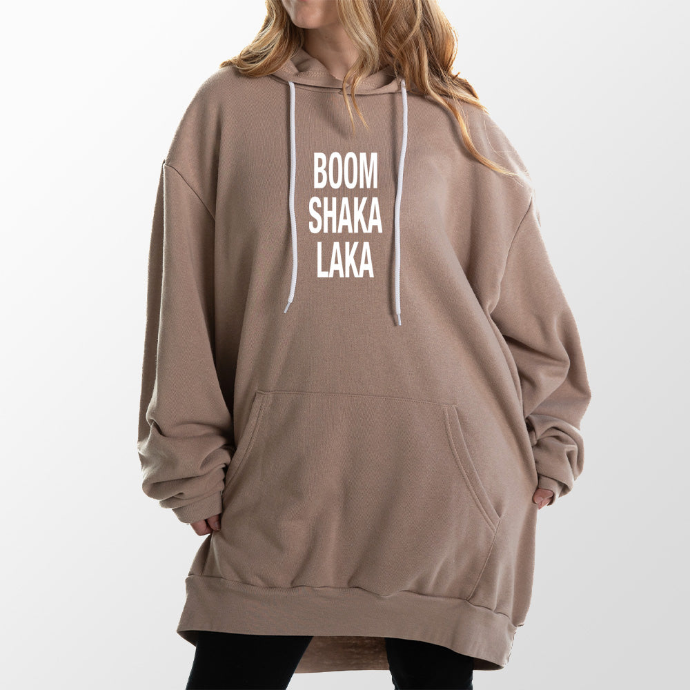 Heather Forest Boom Shaka Laka Giant Hoodie