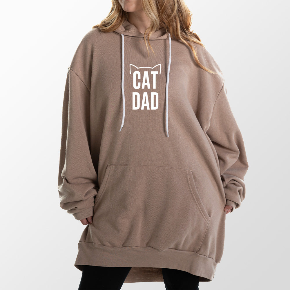 Mauve Cat Dad Giant Hoodie