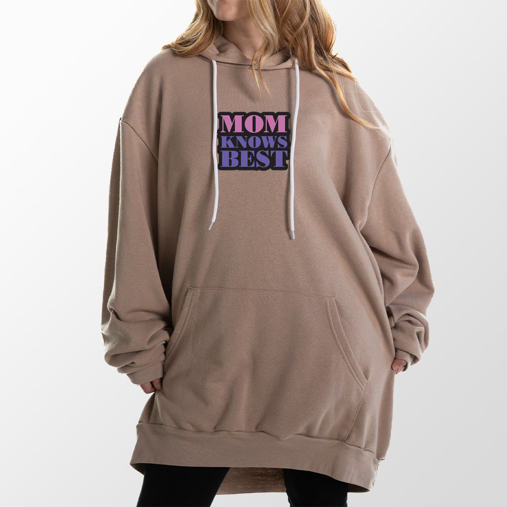 Mom Knows Best Giant Hoodie - Teal - Giant Hoodies