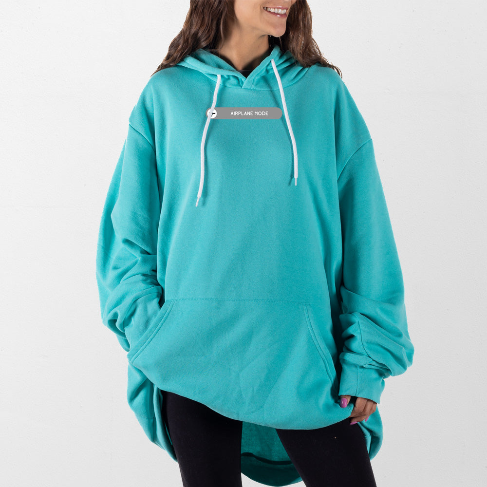 Teal Airplane Mode Giant Hoodie