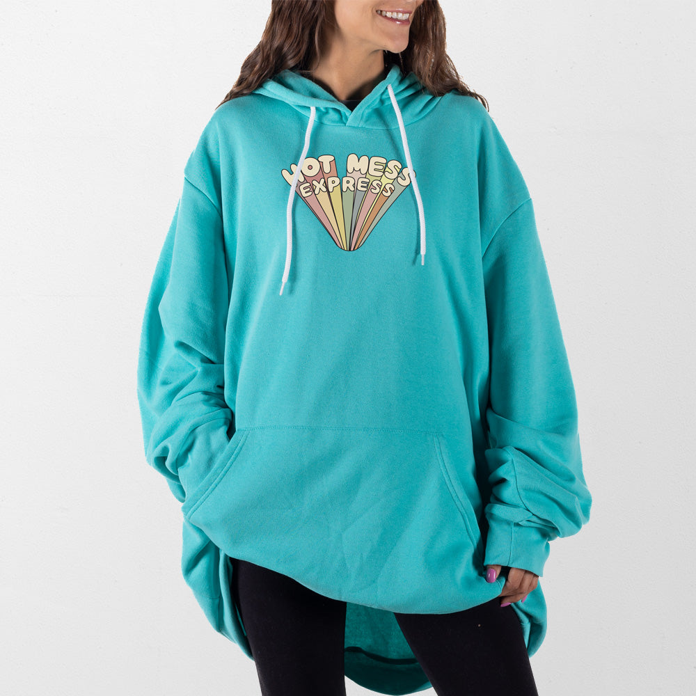 Teal Hot Mess Express Giant Hoodie