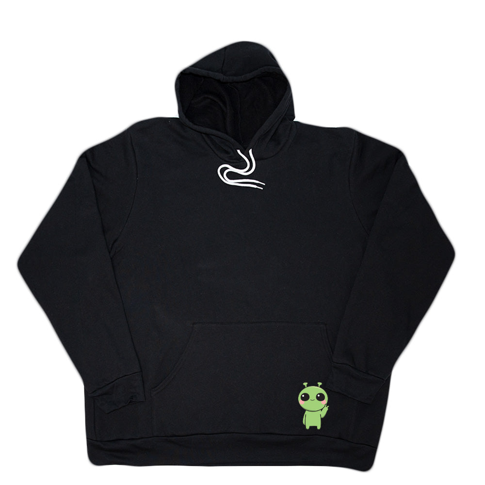 Black Pocket Alien Giant Hoodie
