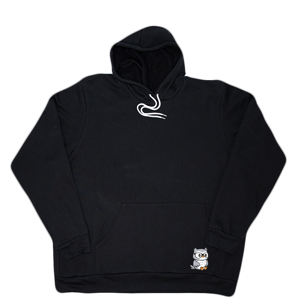 Black Pocket Owl Giant Hoodie