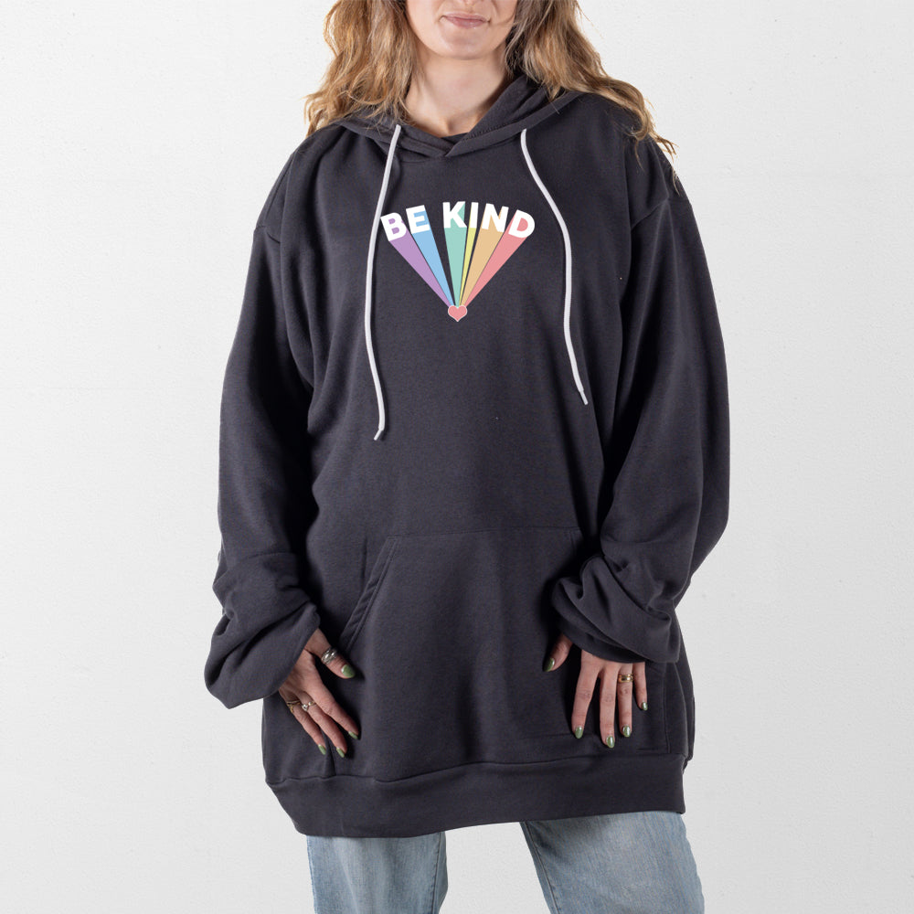 Dark Gray Rainbow Be Kind Giant Hoodie