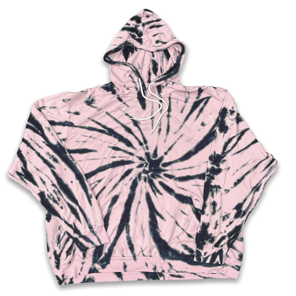 Dusty Rose Tie Dye Giant Hoodie - Dusty Rose