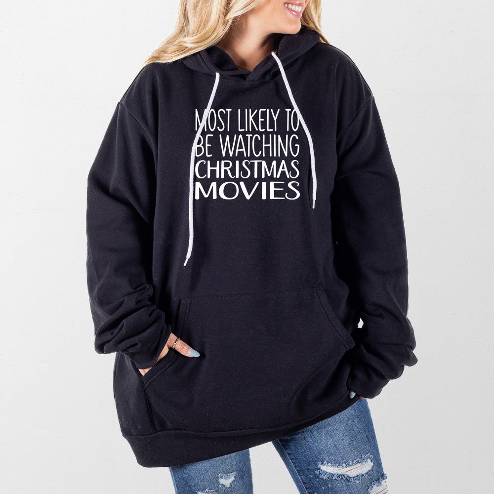 Black Christmas Movies Giant Hoodie