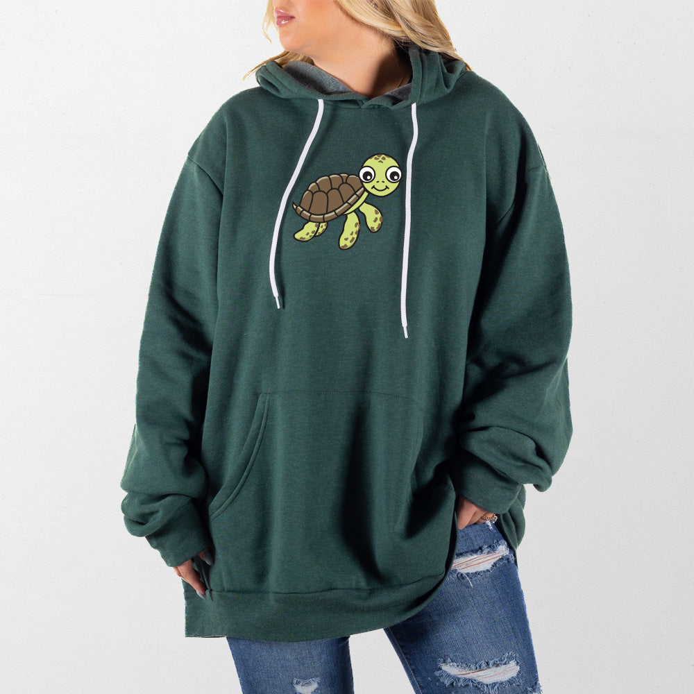 Heather Forest Turtle Giant Hoodie