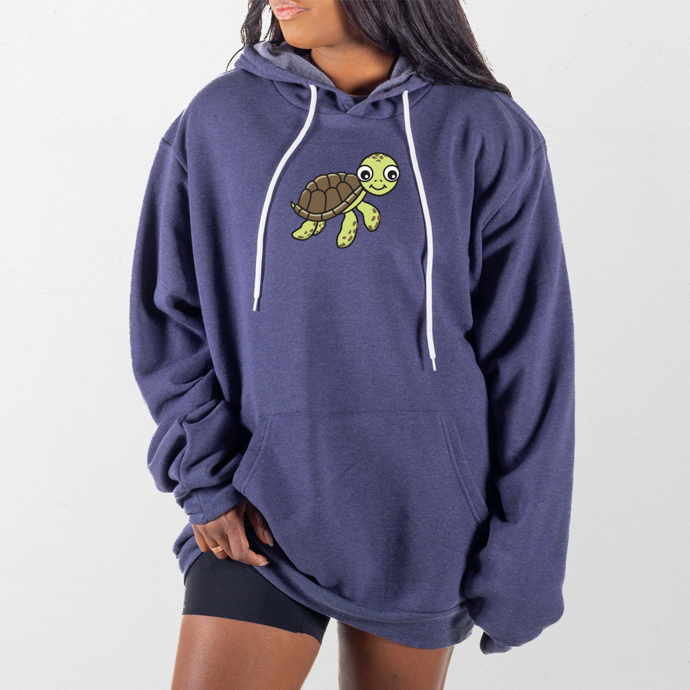 Heather Navy Turtle Giant Hoodie