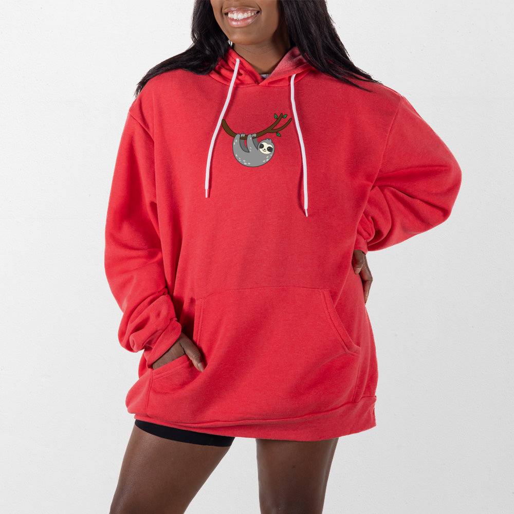 Heather Red Sloth Giant Hoodie