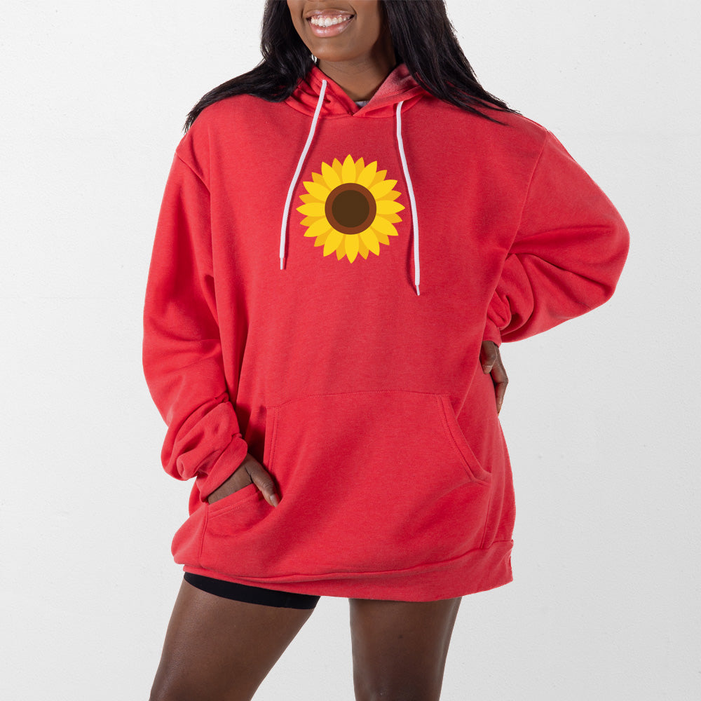 Heather Red Sunflower Giant Hoodie