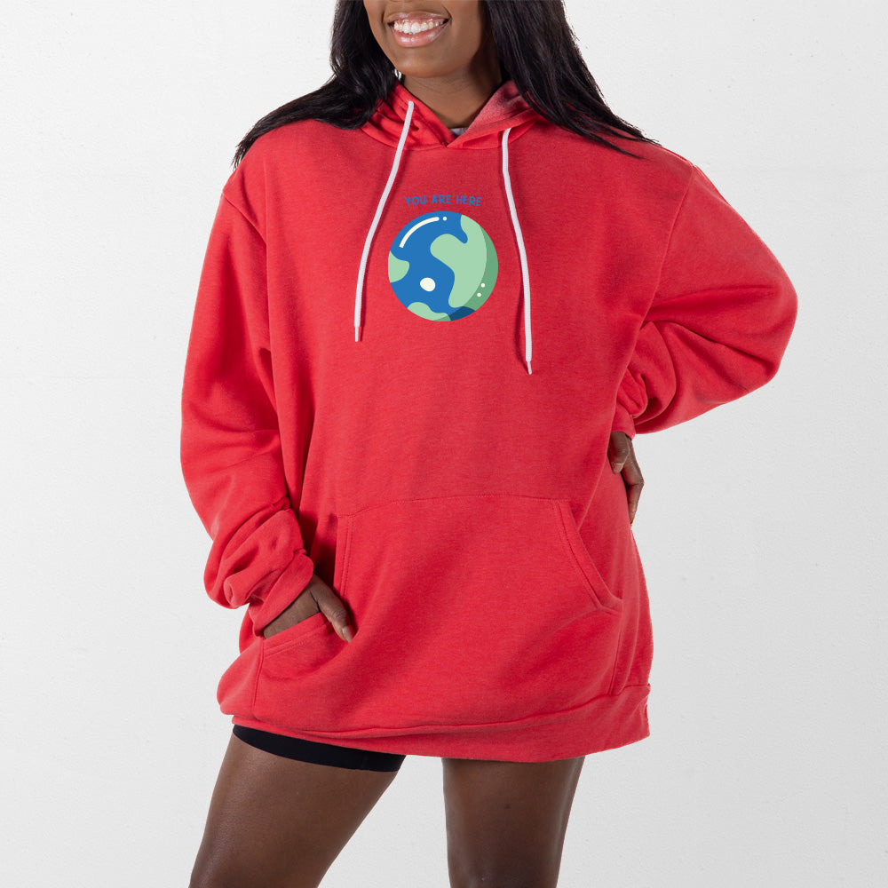 Heather Red World Giant Hoodie