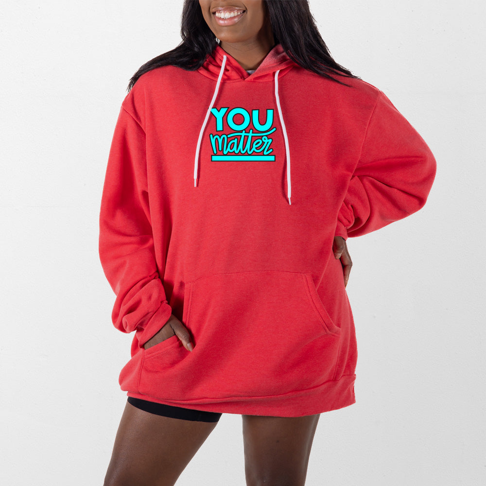 Heather Red You Matter Giant Hoodie