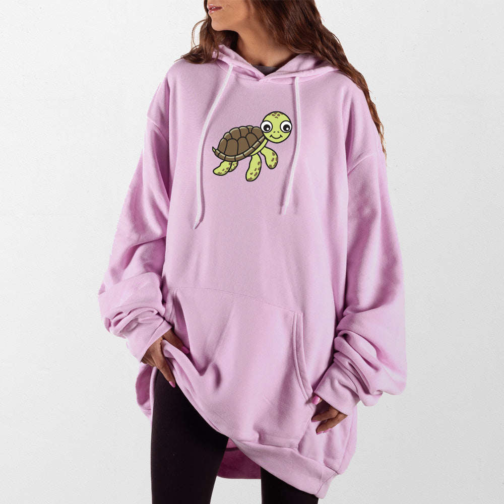 Light Pink Turtle Giant Hoodie