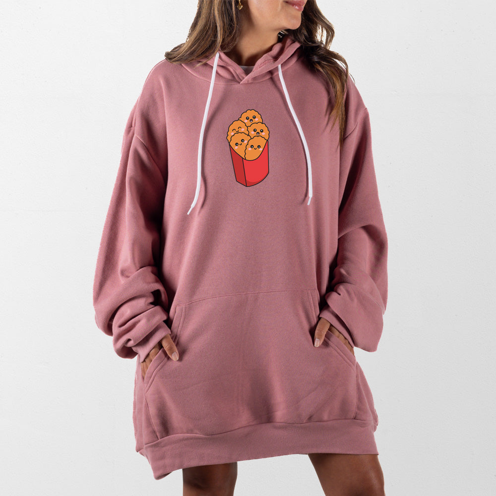 Mauve Chicken Nuggets Giant Hoodie