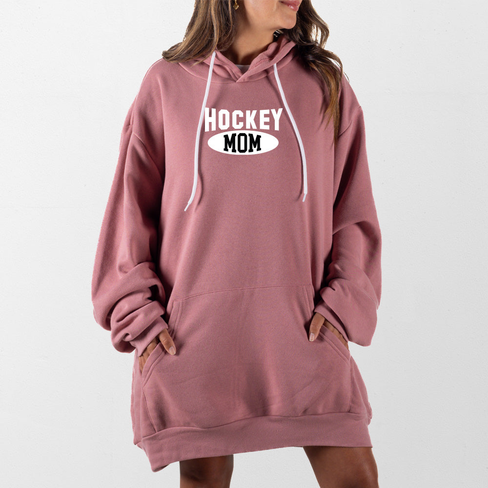 Mauve Hockey Mom Giant Hoodie