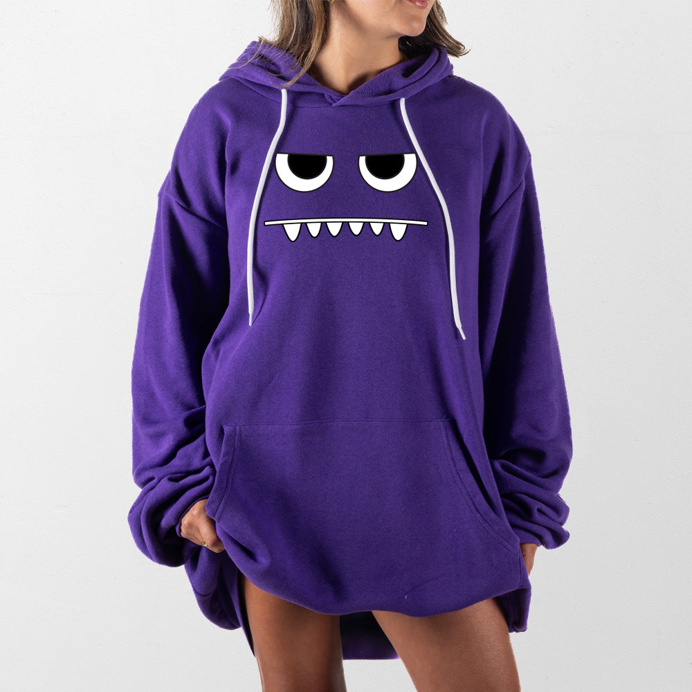 Purple Eyes and Mouth Giant Hoodie
