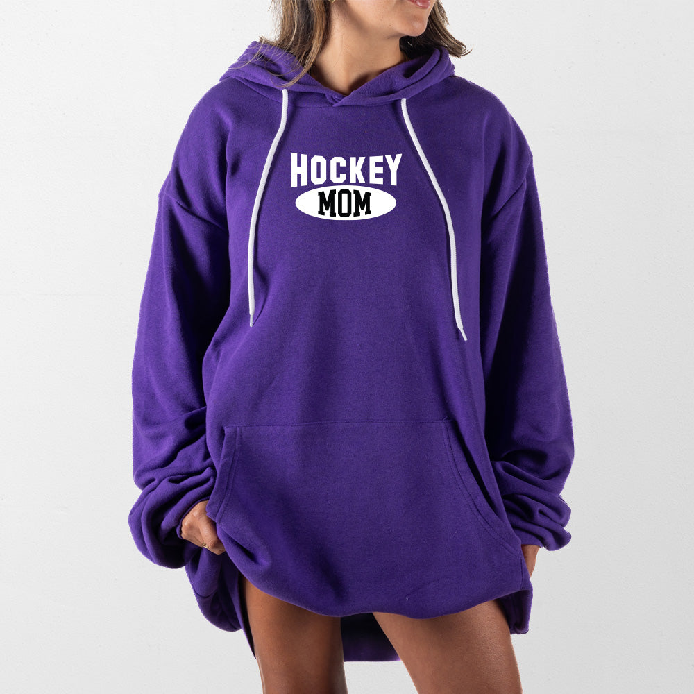 Purple Hockey Mom Giant Hoodie