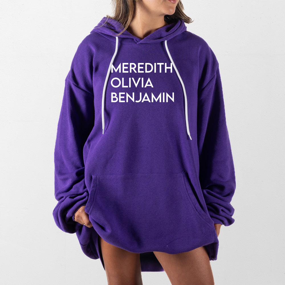 Purple Meredith Olivia Benjamin Giant Hoodie