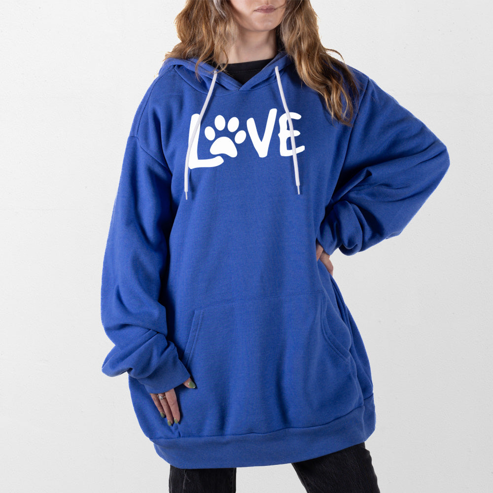 Very Blue Puppy Love Giant Hoodie