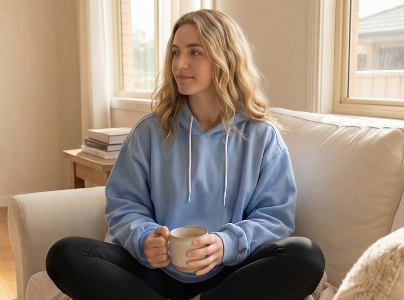 Giant Hoodie on the couch
