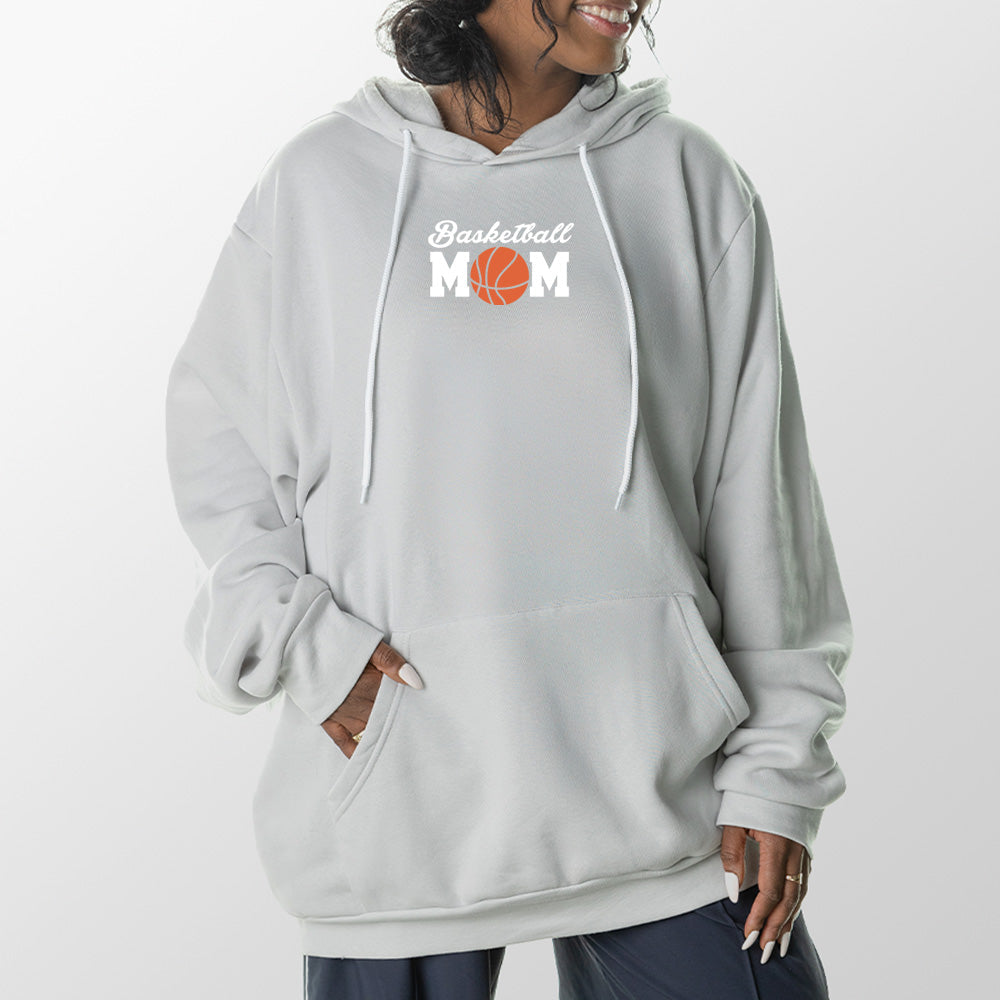 Basketball Mom Giant Hoodie - Glacier Gray