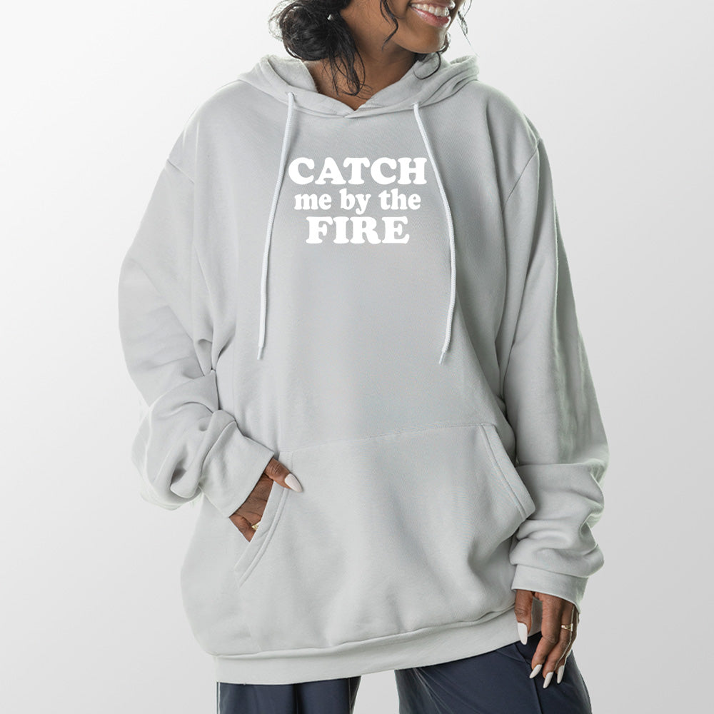 Catch Me by the Fire Giant Hoodie - Glacier Gray