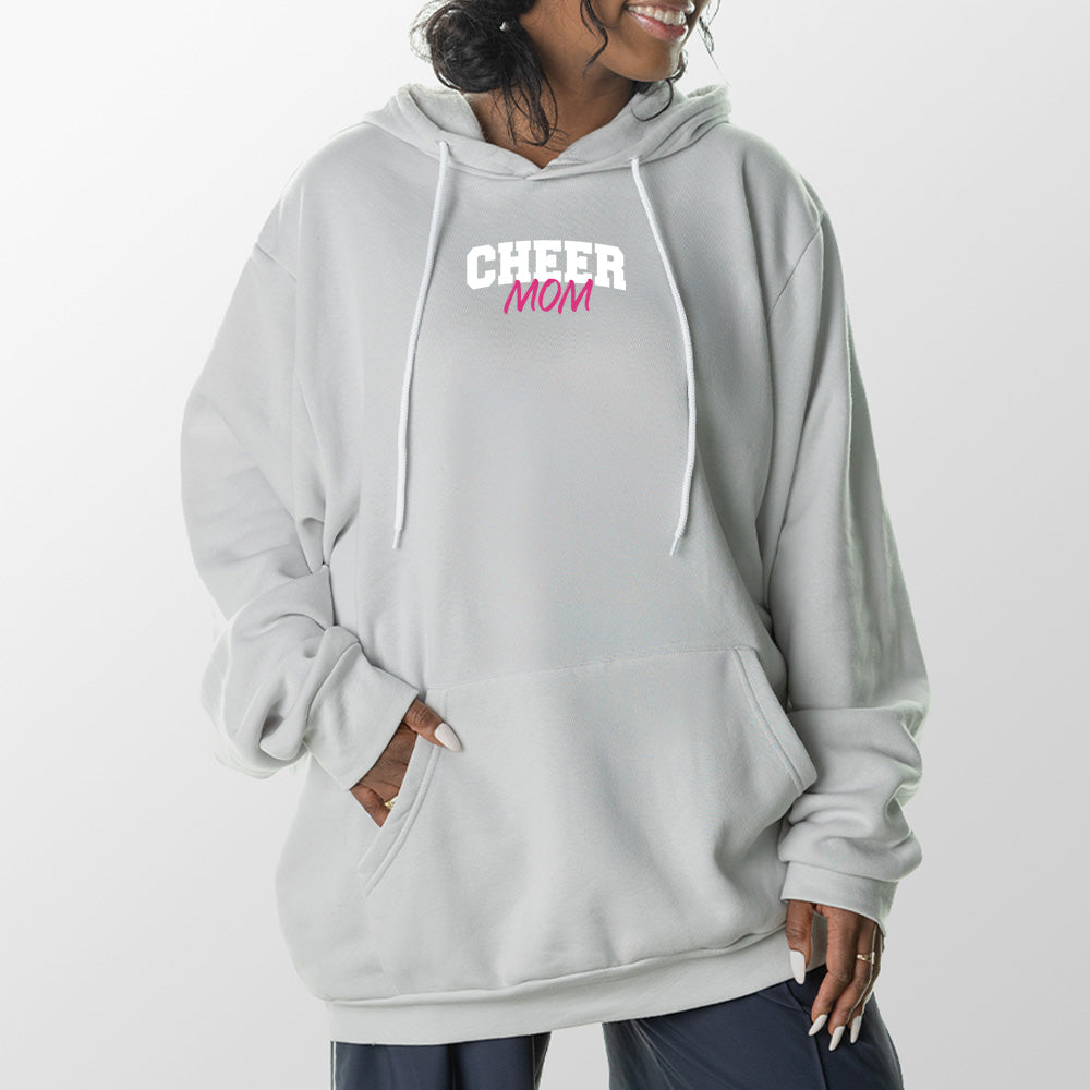 Cheer Mom Giant Hoodie - Glacier Gray