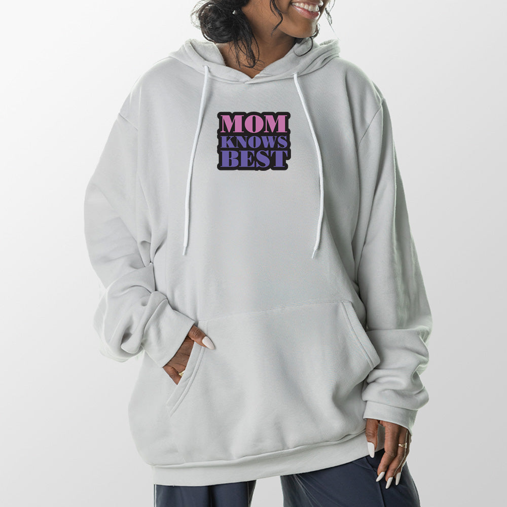 Mom Knows Best Giant Hoodie - Glacier Gray