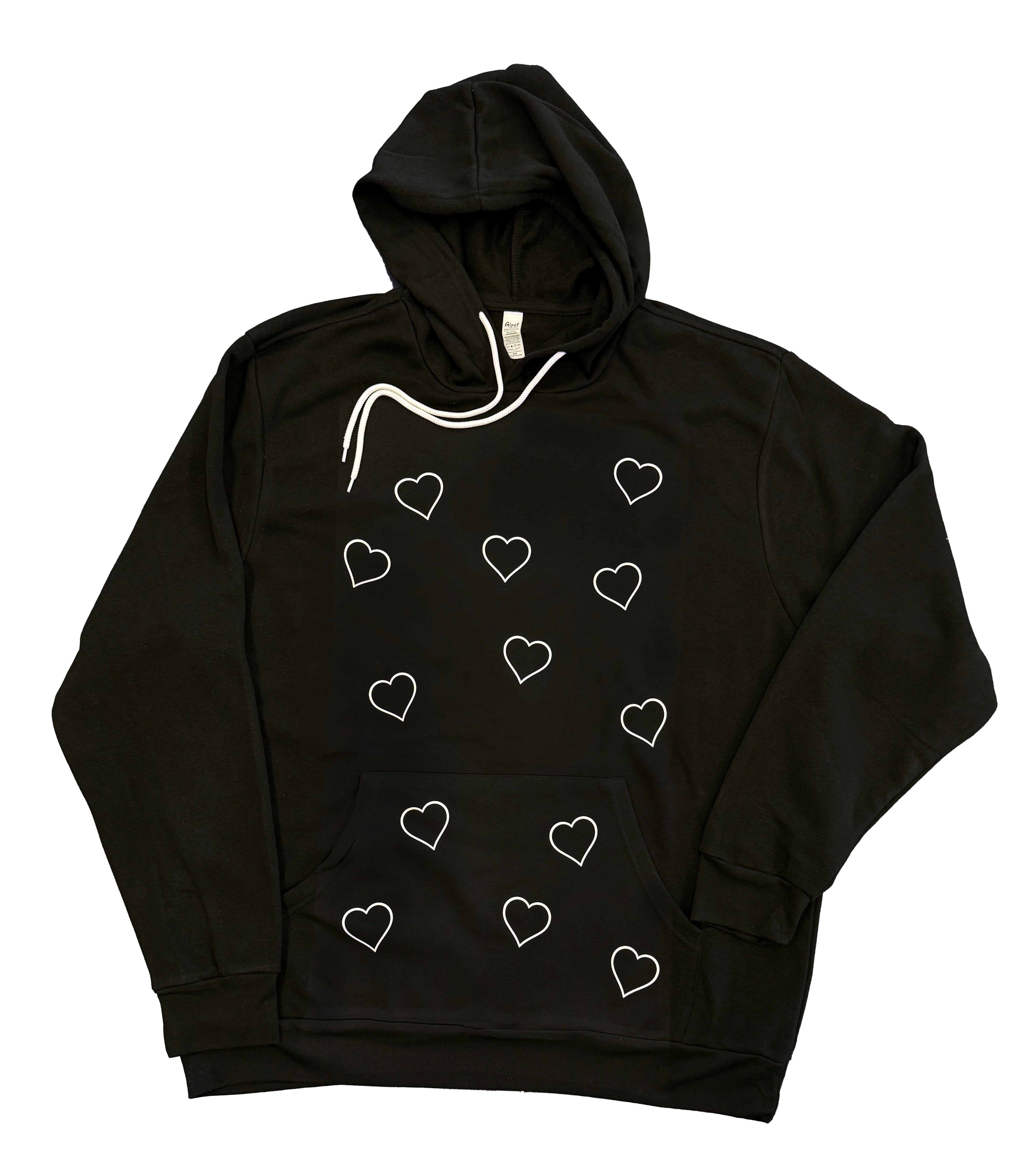 Love Scatter Giant Hoodie - Black