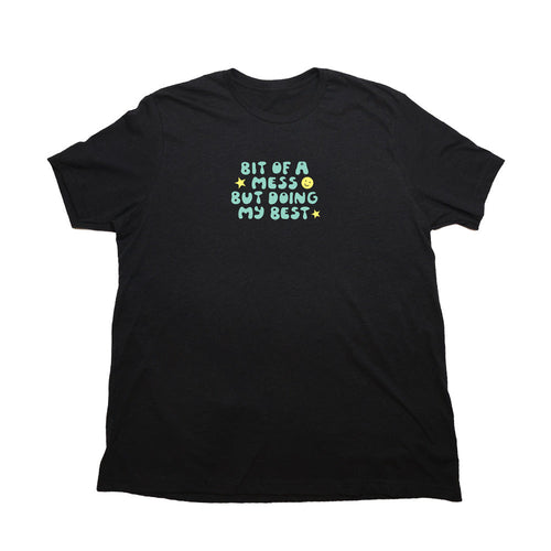 Heather Black Bit Of A Mess Giant Shirt