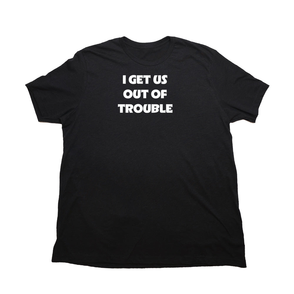 Heather Black Out Of Trouble Giant Shirt