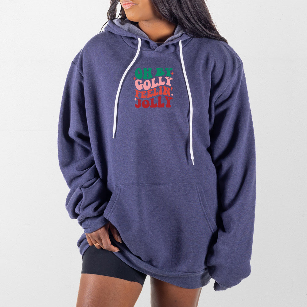 Heather Navy Feeling Jolly Giant Hoodie
