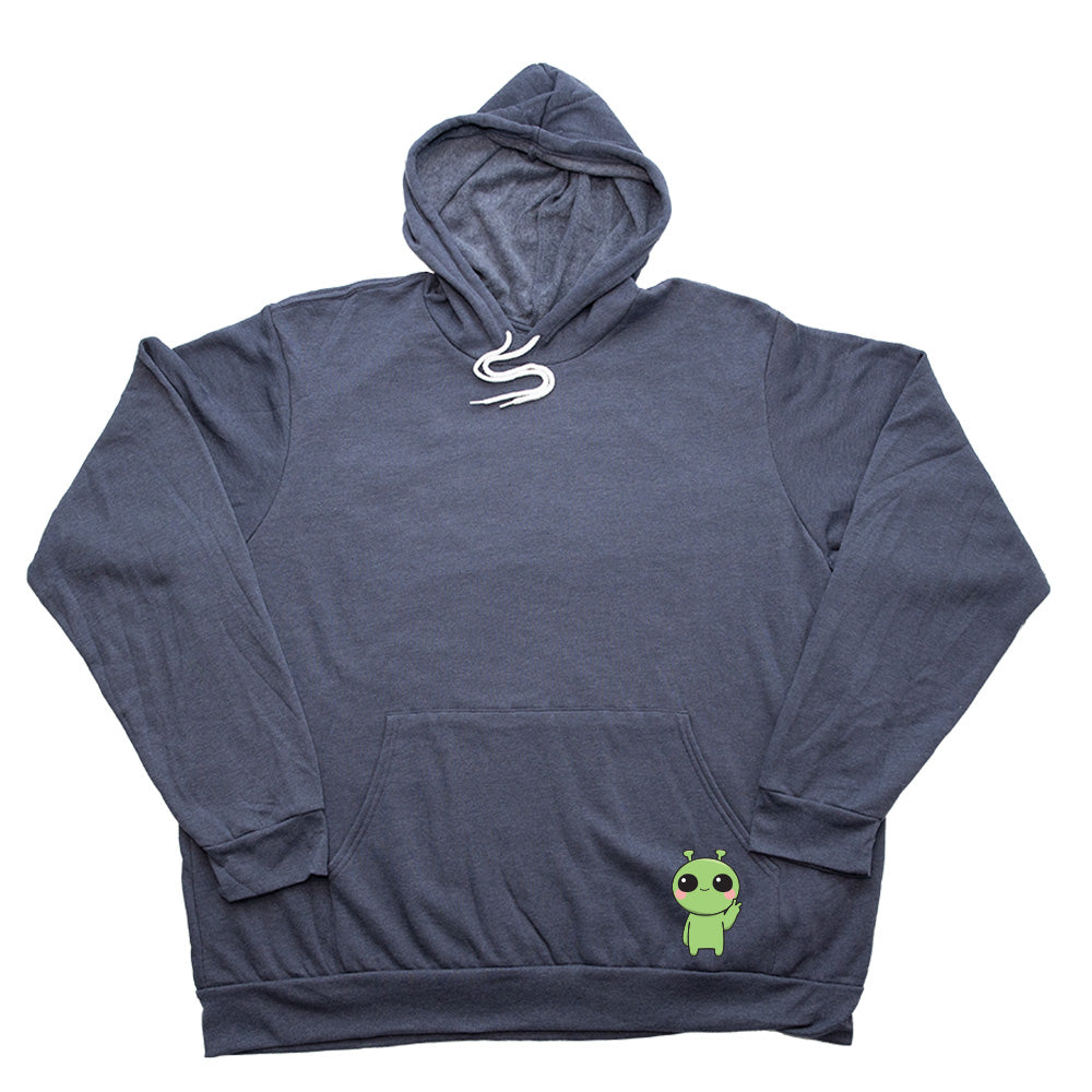 Heather Navy Pocket Alien Giant Hoodie