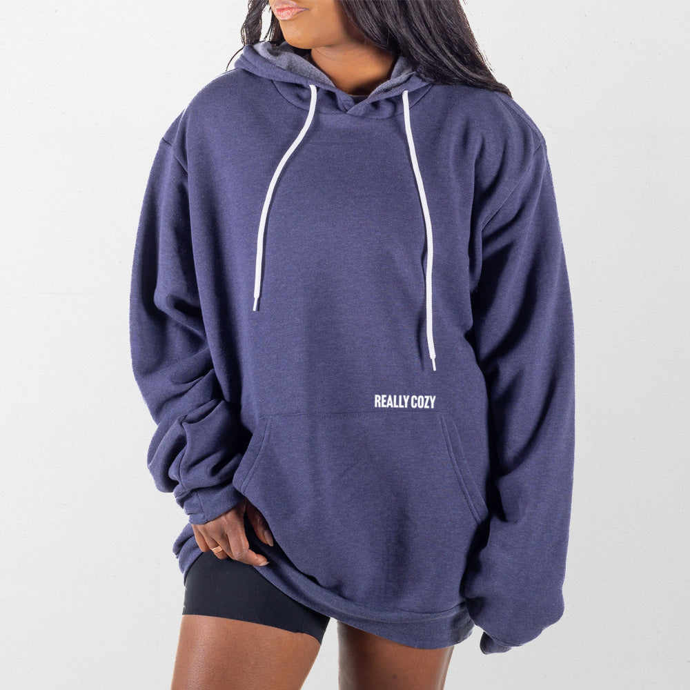 Heather Navy Really Cozy Giant Hoodie