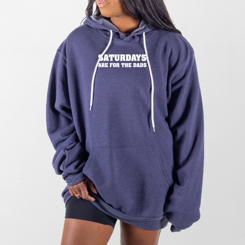 Heather Navy Saturdays Are For The Dads Giant Hoodie